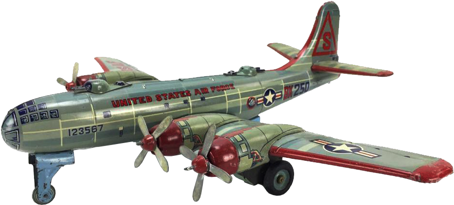 1950s Yonezawa Japan Tin Friction Toy Plane - Yonezawa (1000x1000), Png Download