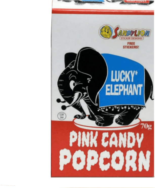 Lucky Elephant Pink Candy Popcorn - Luck Elephant Pink Candy Popcorn (800x800), Png Download