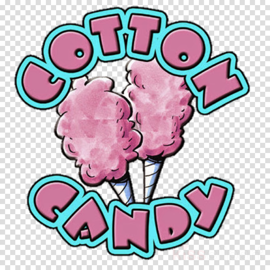 Cotton Candy Sign Clipart Cotton Candy Banner Sign - Free Cotton Candy Clipart (900x900), Png Download