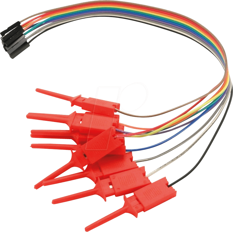 Development Board Jumper Cable, 10-pin To Test Clip, - Networking Cables (817x814), Png Download