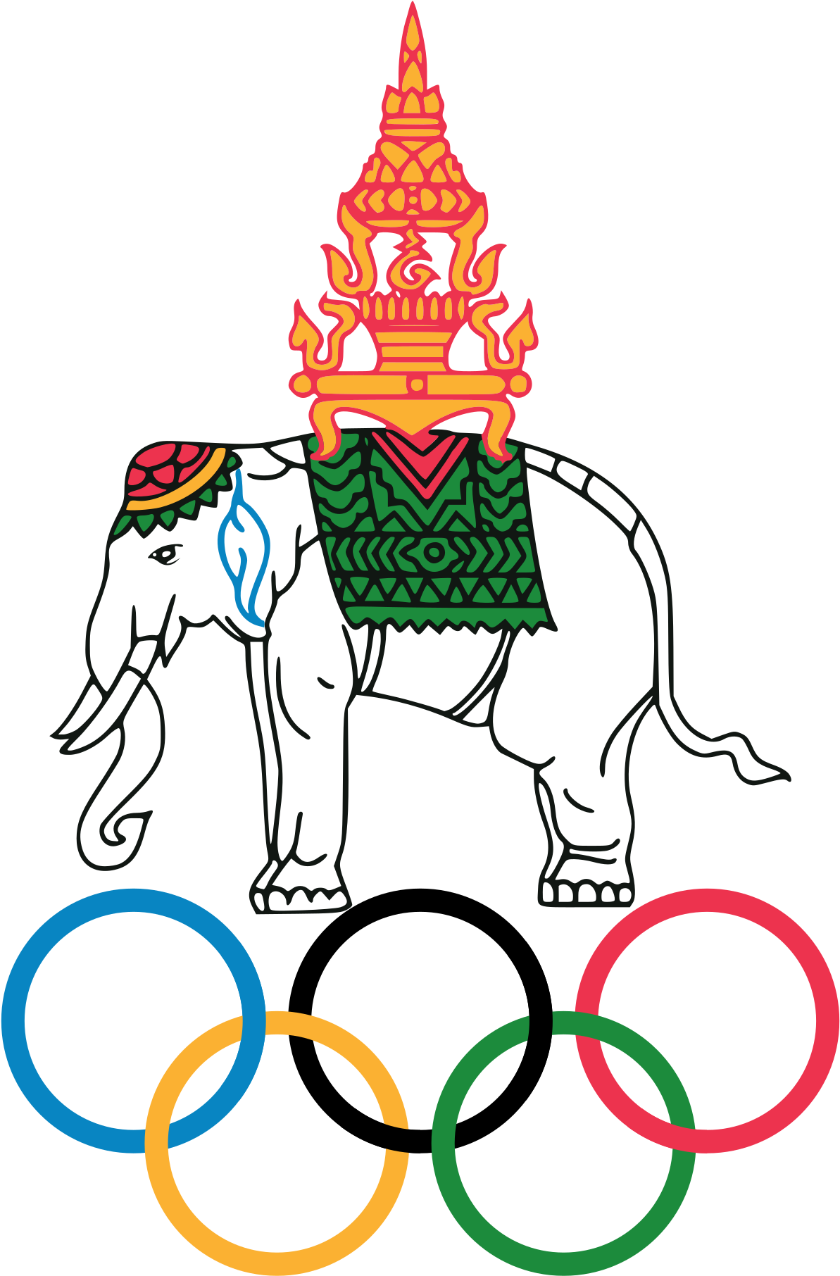 Refugee Olympic Team Logo (1200x1833), Png Download