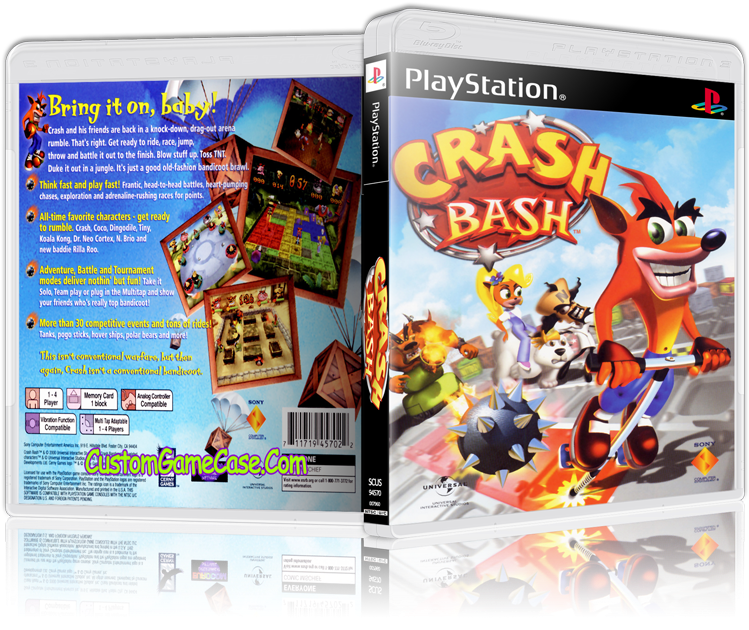 Crash Bandicoot Bash - Crash Bash [playstation Game] (800x631), Png Download