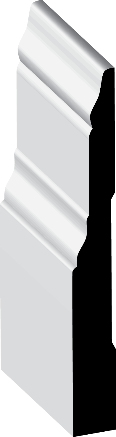 3/8 X 3 7/8” Step Bs - Baseboard (392x1475), Png Download