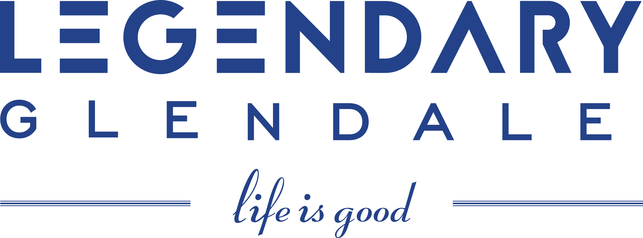 Legendary Glendale Logo, Luxury Apartments In Glendale, - Logo (2431x902), Png Download