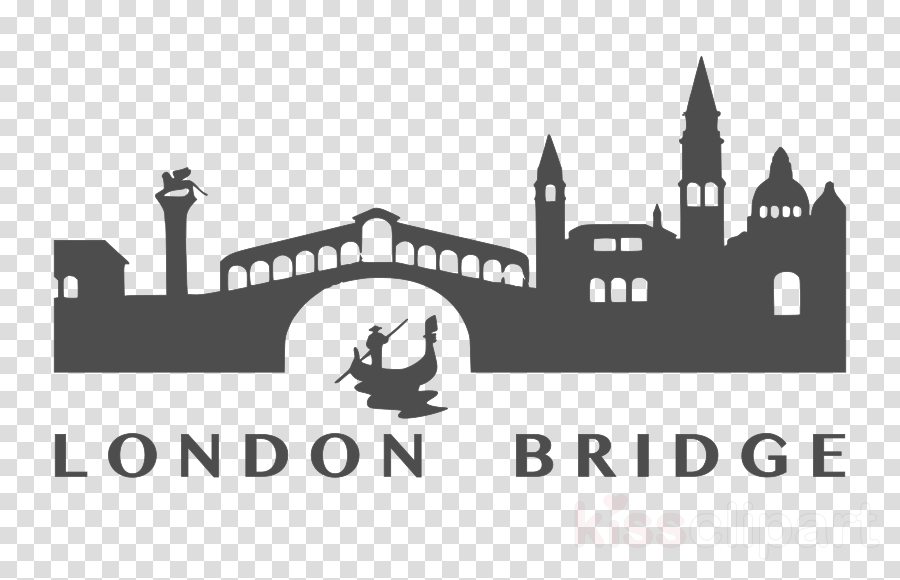 London Clipart London Bridge Tower Bridge Clip Art - Rialto Bridge Silhouette (900x580), Png Download