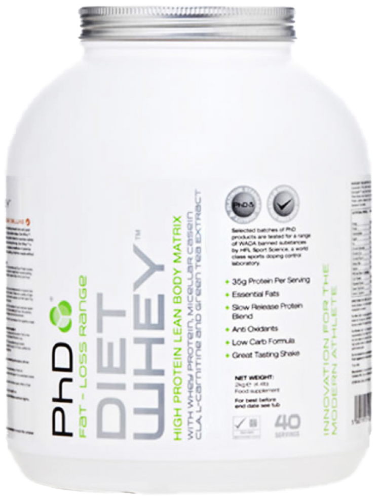 Phd Nutrition Diet Whey 2kg - Phd Diet Whey Powder Belgian Chocolate 2000g (988x988), Png Download