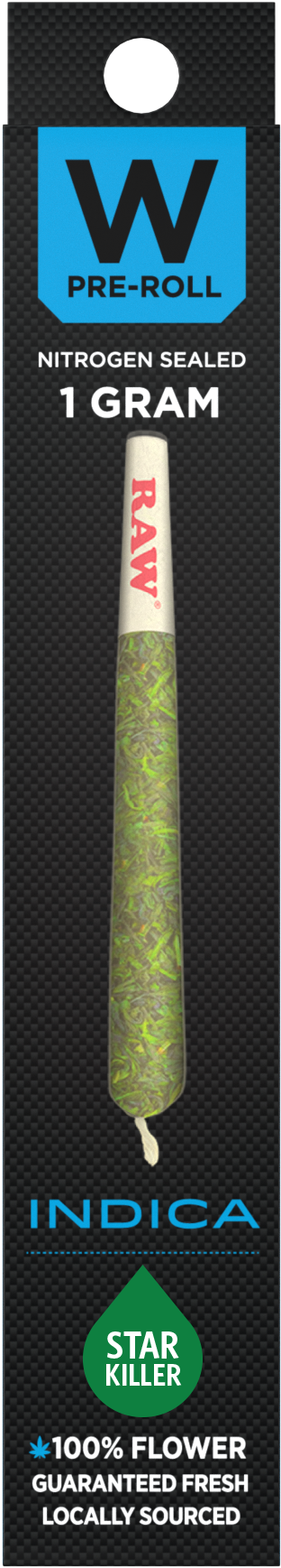 Star Killer Indica 1g Pre Roll By W Vapes - Cbd Pre Rolled Joints (1999x1999), Png Download
