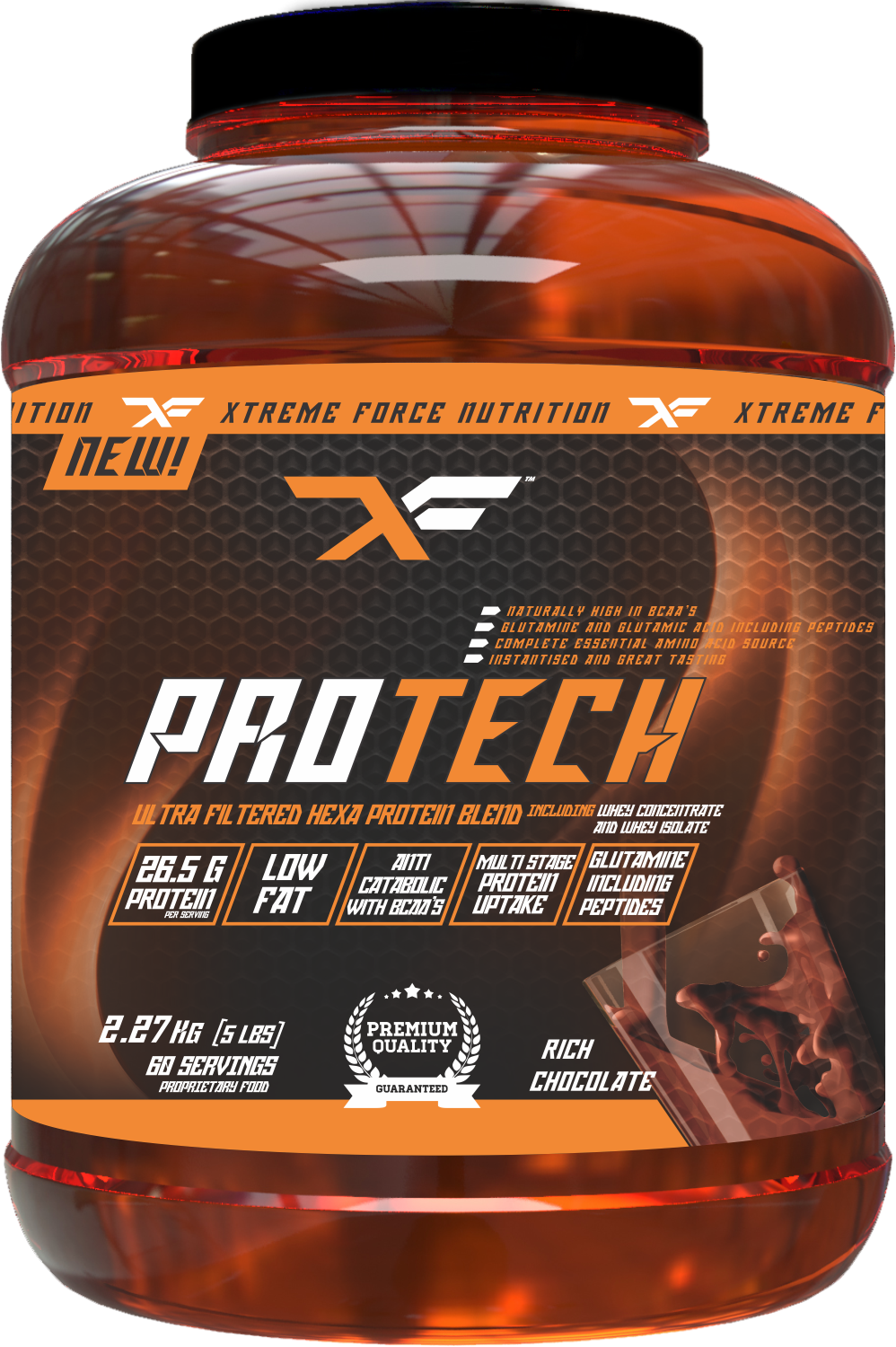 Picture Of Xtreme Force Nutrition's Whey Protech - Esn Dessert Whey - 5 Lbs (lychee Sorbet) (998x1500), Png Download