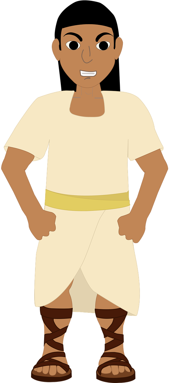 Egyptian Ancient Egypt - Egyptian Boy Png (640x1280), Png Download