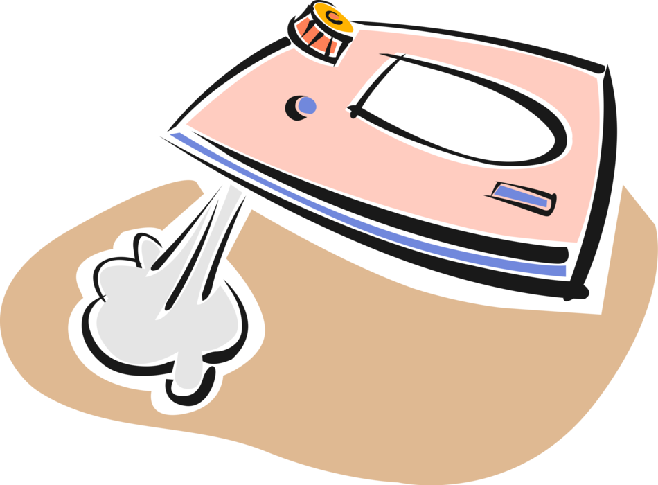 Vector Illustration Of Small Appliance Electric Clothes (950x700), Png Download