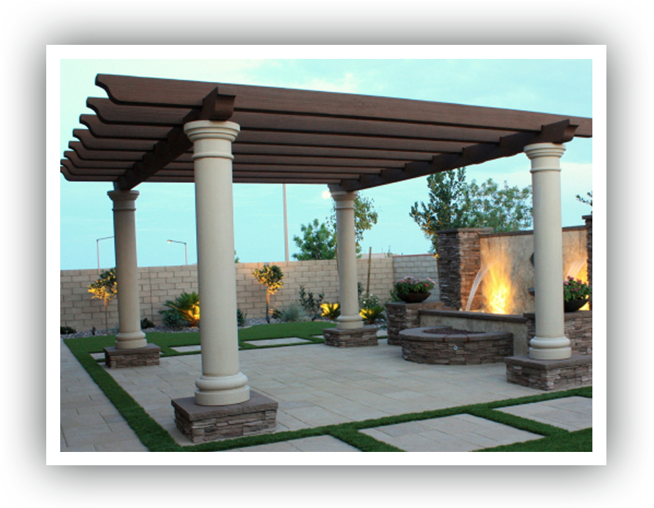 Pergolas - Pergola Foam Columns (946x724), Png Download