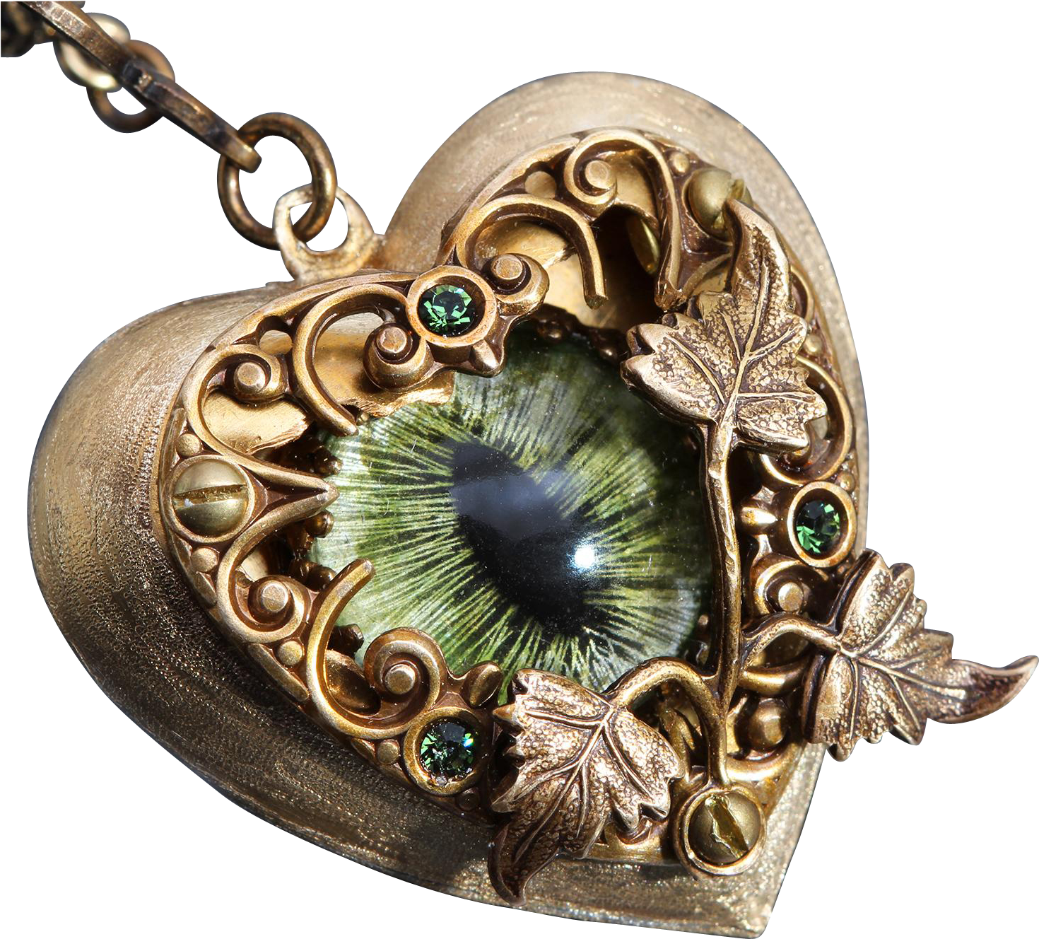 Steampunk Necklace Dragon Eye Necklace I Love You Necklace (1469x1469), Png Download