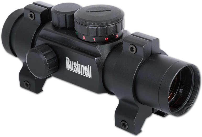 Bushnell 1x28mm, Red Dot, 4 Dial-in Red/green Reticles - Bushnell 1x28 Ar Optics Red Dot Sight (black) (800x800), Png Download