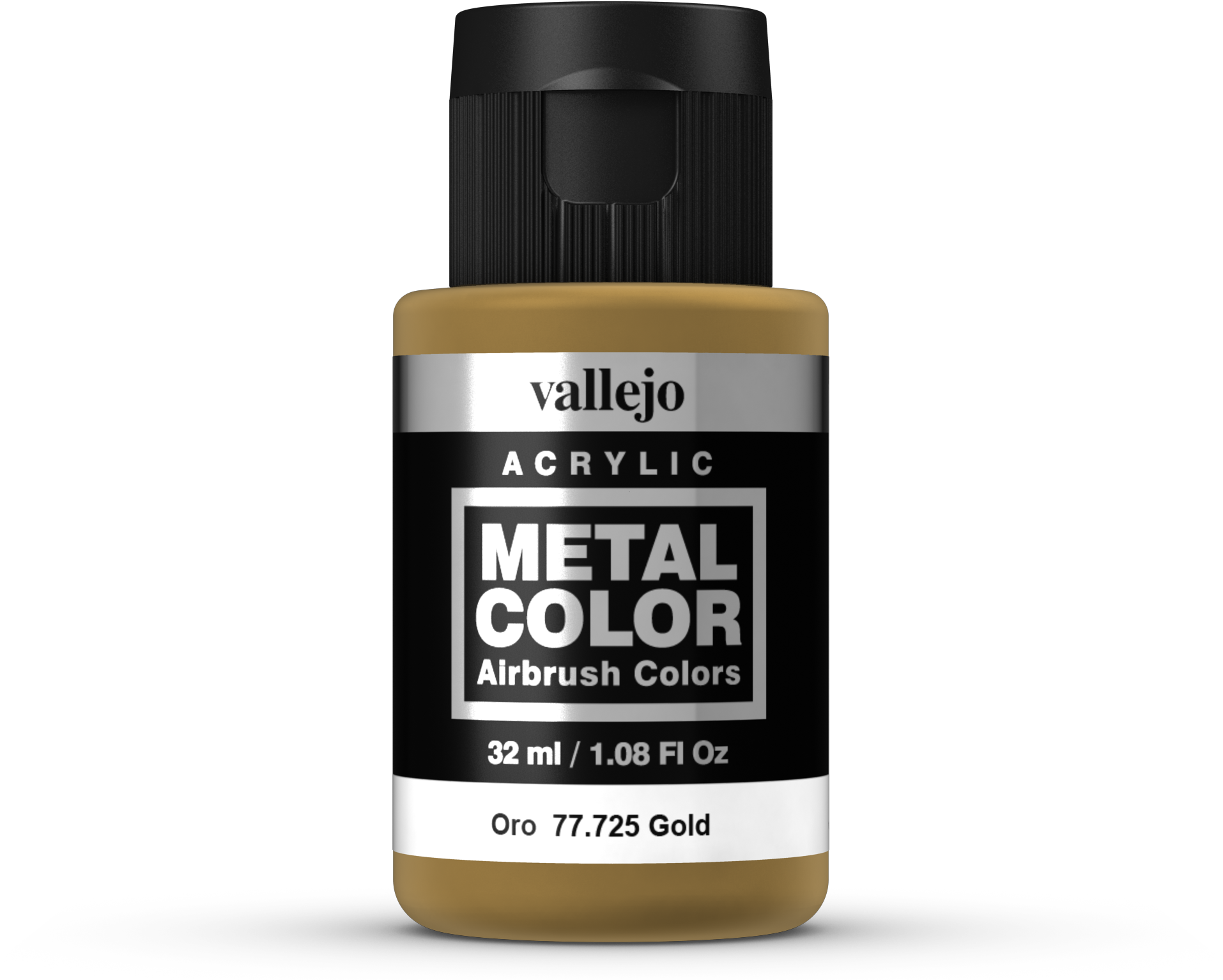 Vallejo Metal Colour Gold (32ml) (3200x1800), Png Download