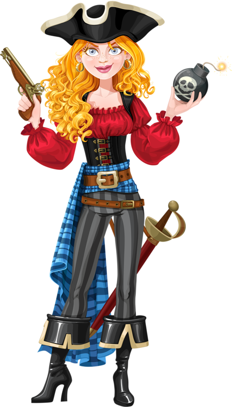 Фото, Автор Soloveika На Яндекс - Clip Art Free Girl Pirate (456x800), Png Download