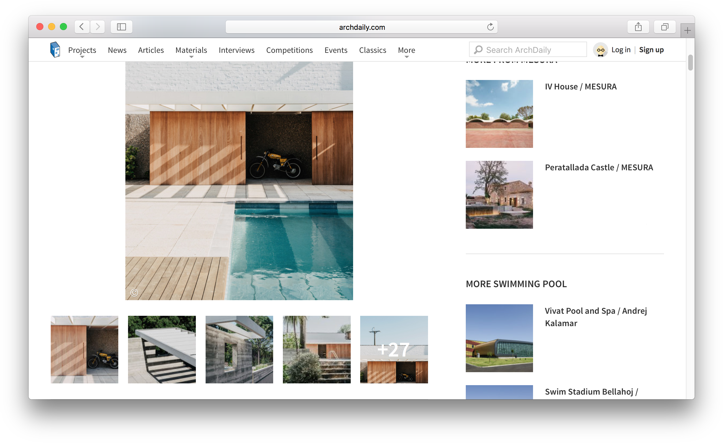 Archdaily Architecture Mesura Pergola Project Sant - Architecture (2482x1524), Png Download
