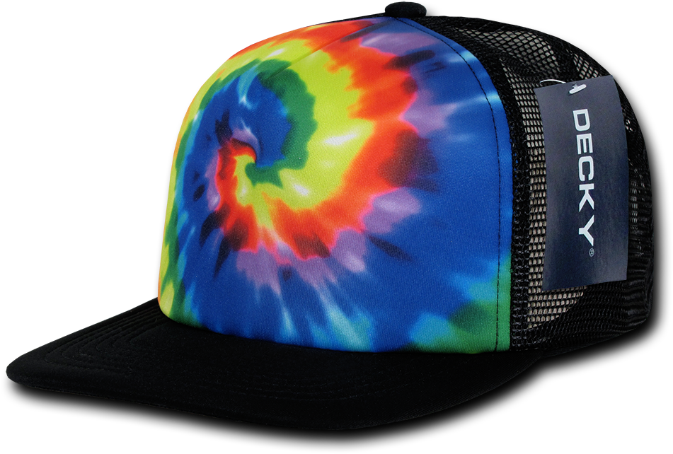 Decky 1079 Flat Bill Blank - Ths Peace Sign Adjustable Mesh Trucker Style Cap (one (1000x1000), Png Download