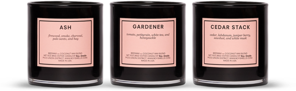 Ash, Gardener And Cedar Stack Votive Set (1000x1000), Png Download