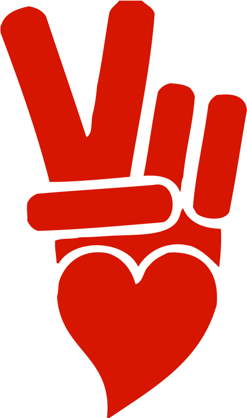 Love Peace Logo (648x936), Png Download