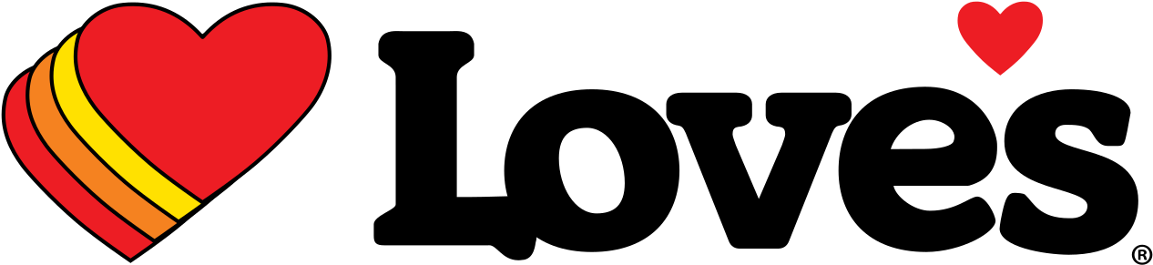 File - Love's Logo - Svg - Loves Travel Stops (1280x308), Png Download