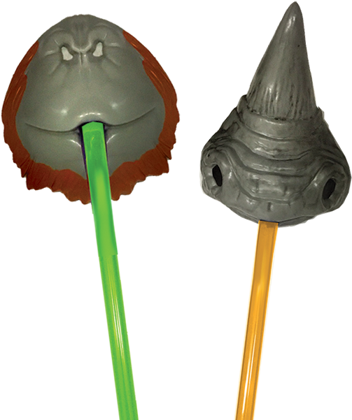 Animal Snout Straws - Cake Decorating (550x600), Png Download