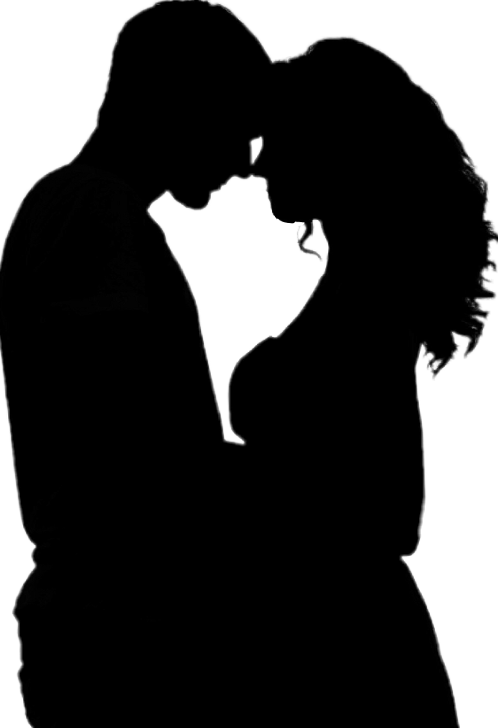 Report Abuse - Lovers Silhouette (1024x1497), Png Download