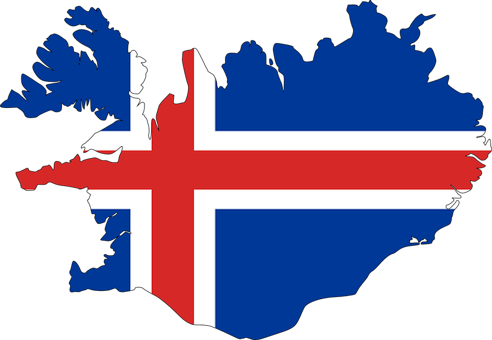 Iceland Language - Iceland Map (960x665), Png Download