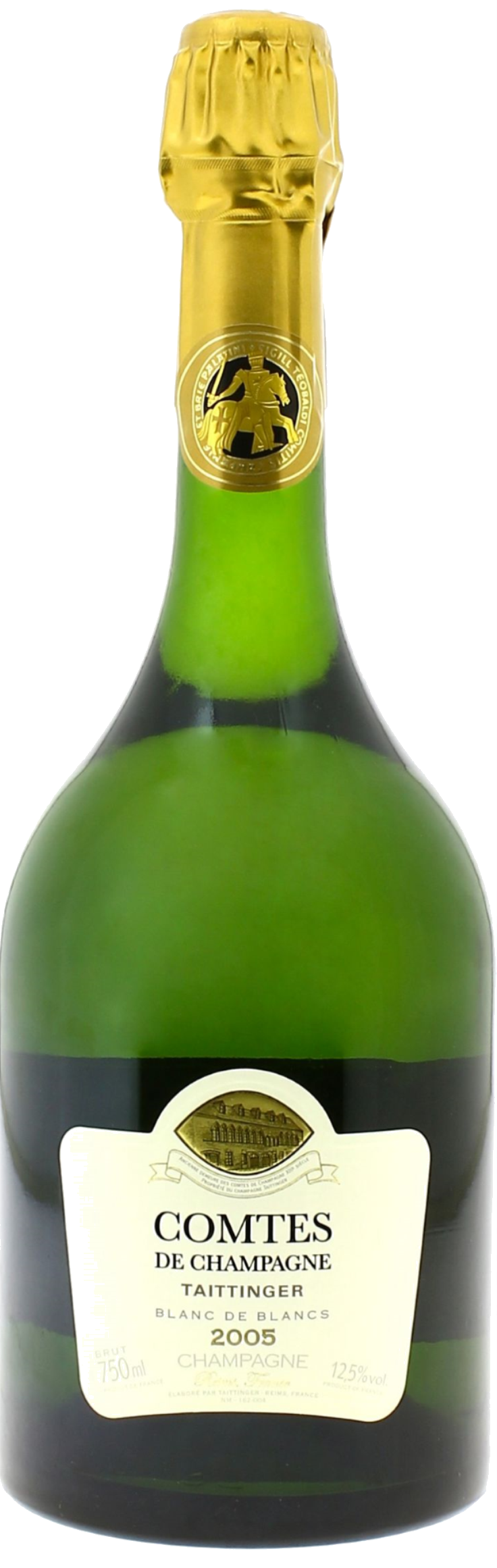 Taittinger Comtes De Champagne Blanc De Blancs '05 - Comtes De Champagne Taittinger Blanc De Blanc (736x2322), Png Download