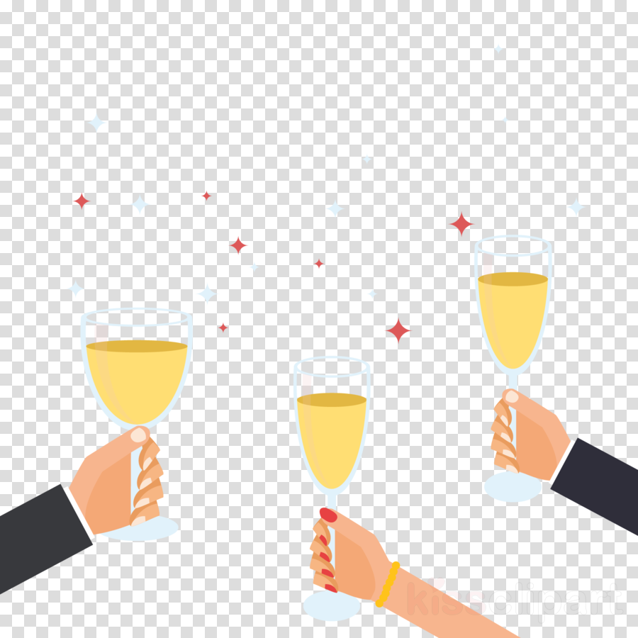 Toast Clipart Champagne Wine Glass Toast - Clip Art (900x900), Png Download