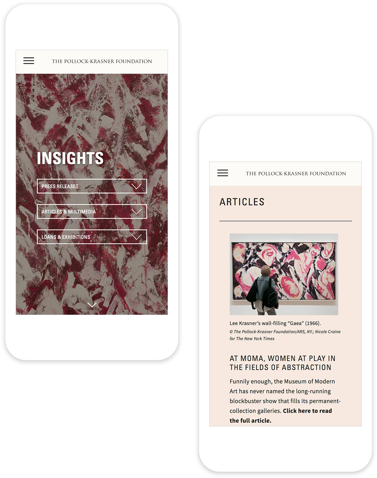 2 Responsible Mobile Page Designs Showing The Insights - Design (1440x1729), Png Download
