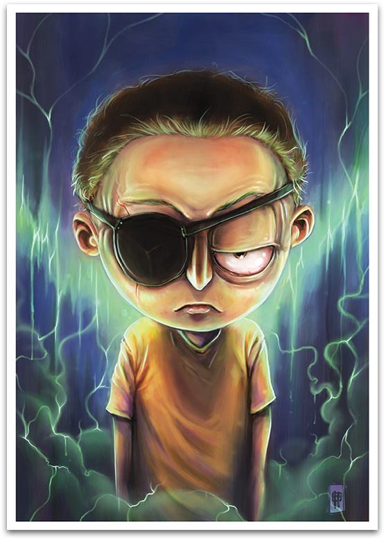 Image Of Rick And Morty Characters Set Of (595x842), Png Download