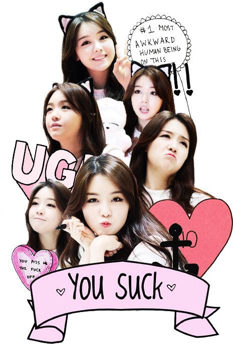 117 Images About K-pop On We Heart It - Minah (500x700), Png Download