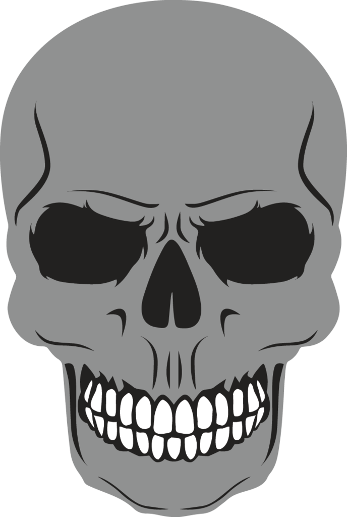 Skull (688x1024), Png Download