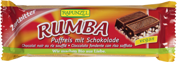 Order Online - Rapunzel Rumba Puffed Rice Bar Milk Chocolate, 50g (600x600), Png Download