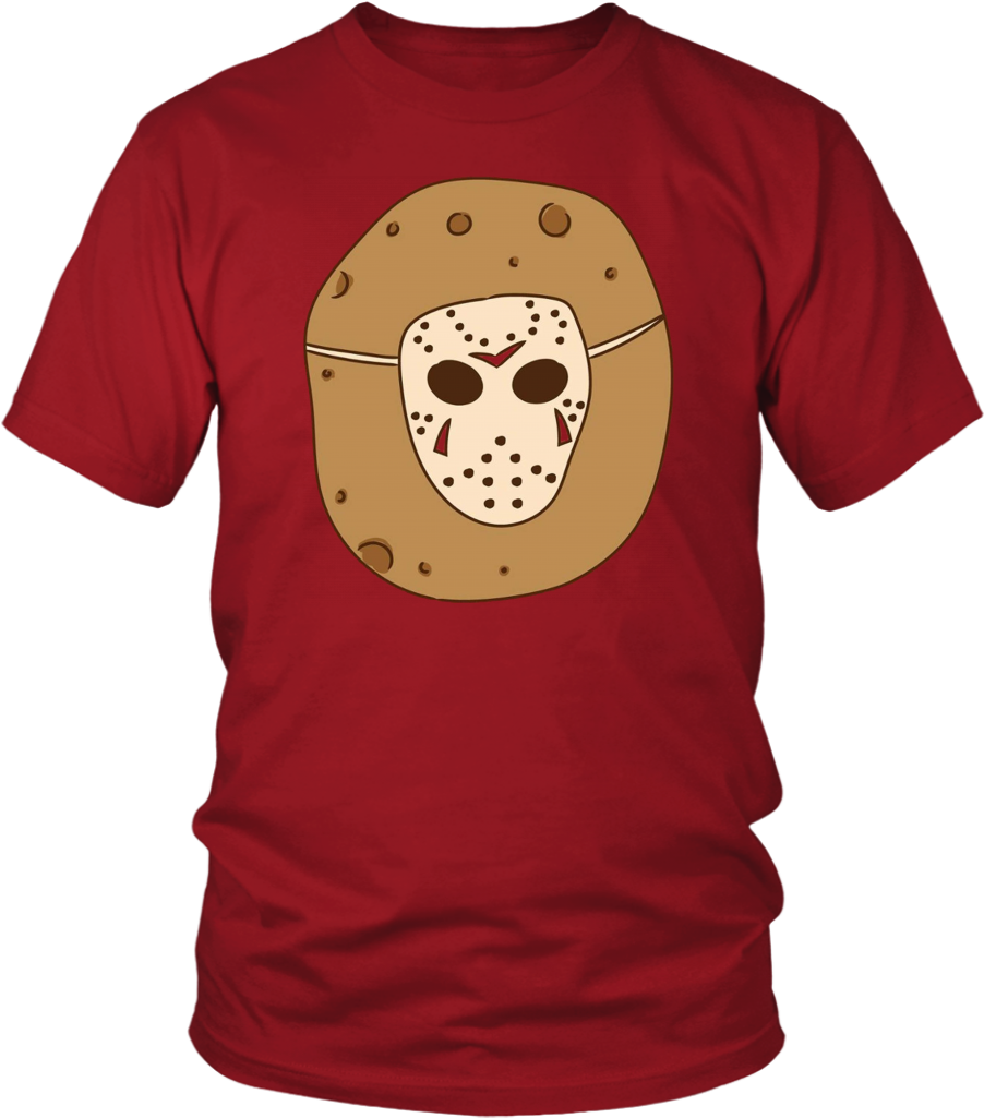 Friday 13th Jason Halloween Meme Potatoes Voorhees - Larry Bernandez T Shirt (1024x1024), Png Download