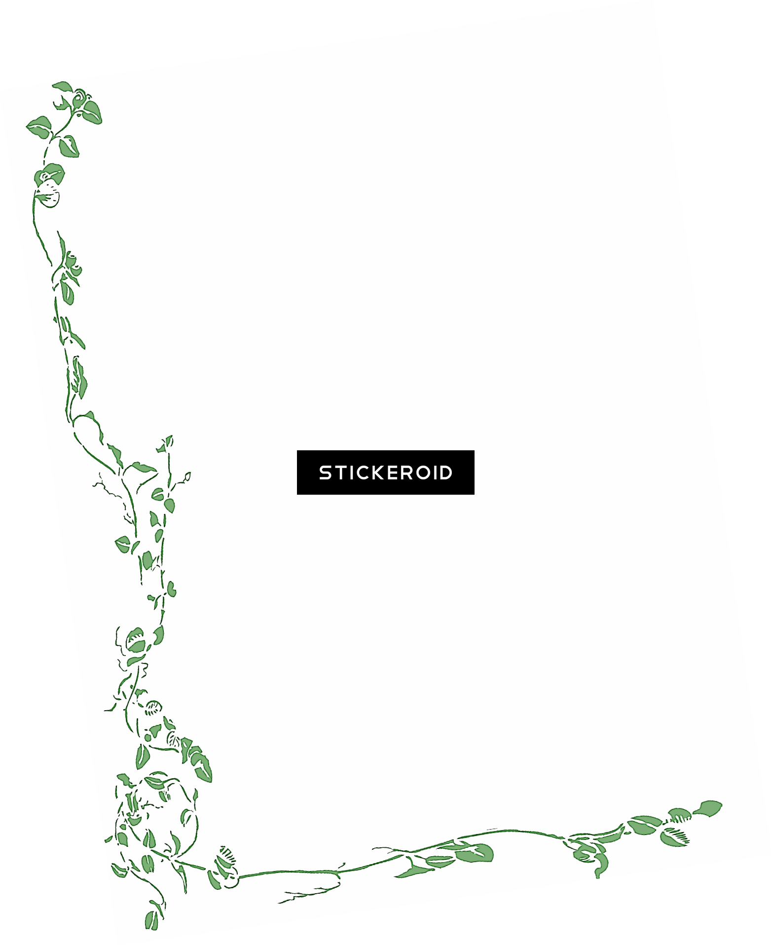 Garland Frame Border Frames - Leaf Clip Art (1565x1916), Png Download