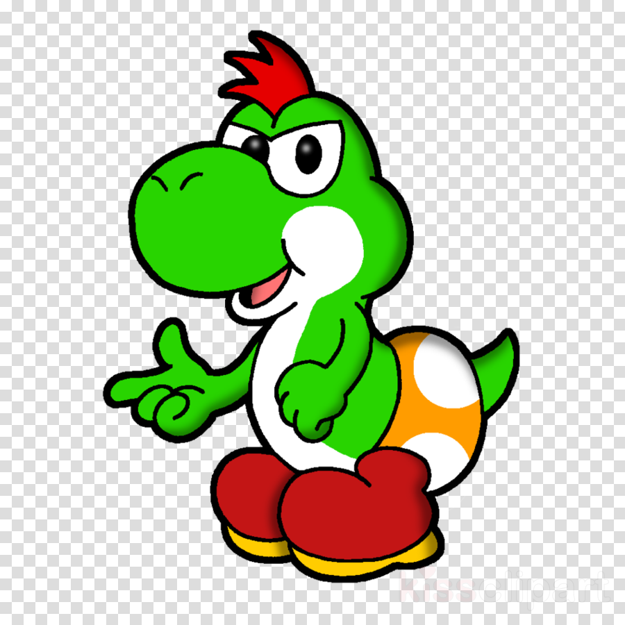 Download Paper Mario The Thousand Year Door Link Yoshi - Paper Mario 2 Baby Yoshi (900x900), Png Download