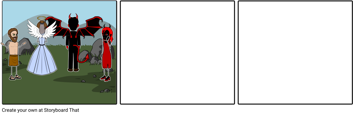 The Angel And The Devil (1164x385), Png Download