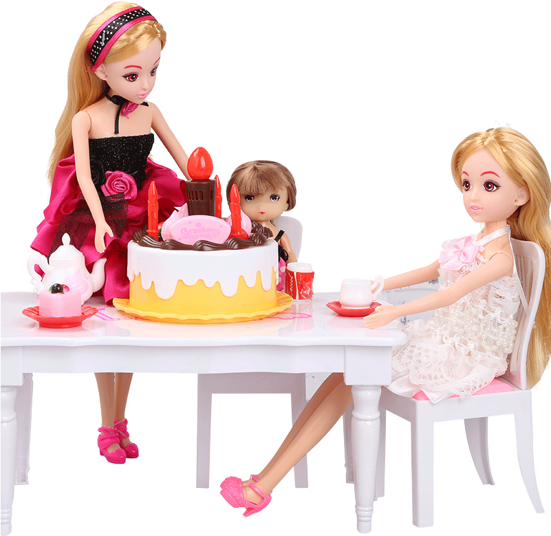 Le Jier Barbie Princess Set Gift Box Barbie House Birthday - Doll (800x800), Png Download