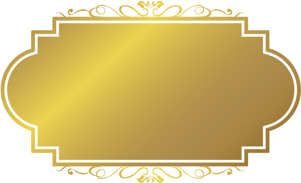 Golden Frame - Graphic Design (866x650), Png Download