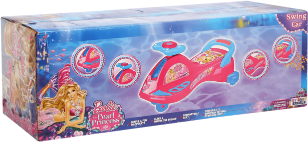Girls Barbie Princess Swing Car - Box (640x960), Png Download