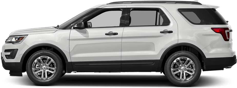 White Explorer - 2017 Ford Explorer White (1000x495), Png Download