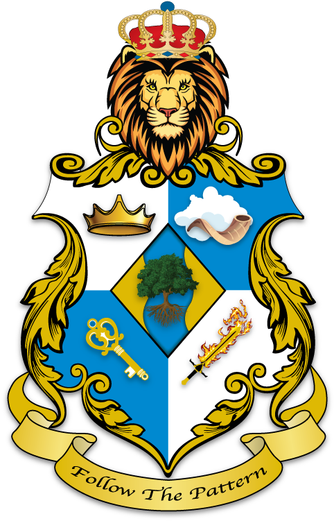 A 5-pointed Crown Or, Fimbriated Sable - St Daniel Coat Of Arms (612x792), Png Download