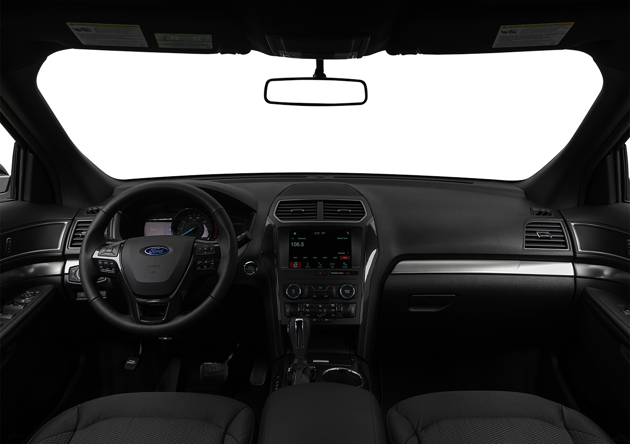 Interior Overview - 2018 Black Jeep Compass Latitude (1280x902), Png Download