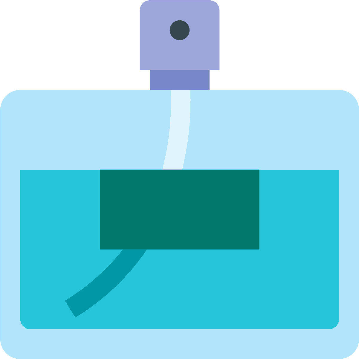 It's A Basic Logo Of A Glass, Rectangular Shaped Perfume - Perfumes Iconos Png (1600x1600), Png Download