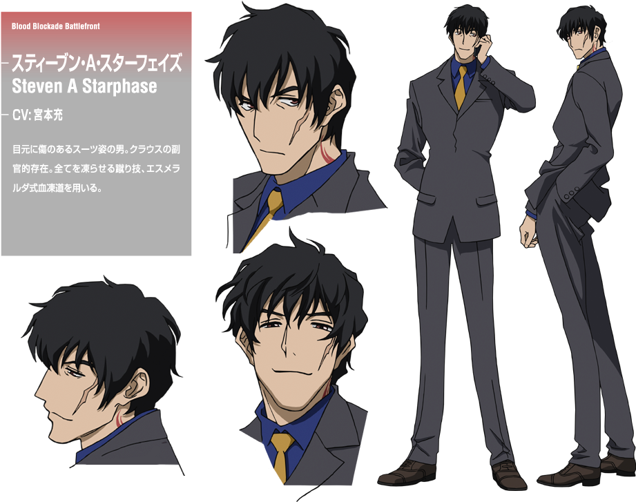Steven Design - Thumb - 39ea674e6d1680f4 - Kekkai Sensen Characters Names (971x728), Png Download