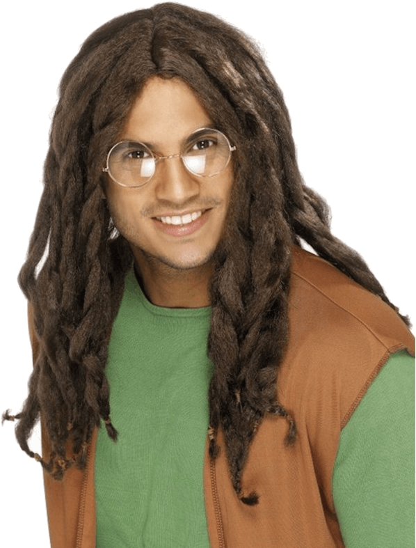 Dreadlock Wig Brown Smiffys (597x946), Png Download