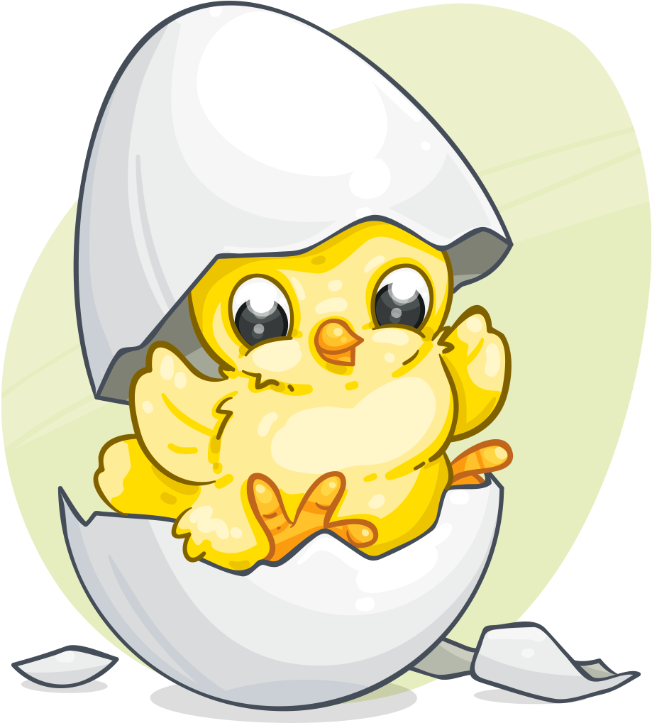 Crazy Chicks - Cartoon (1024x1024), Png Download