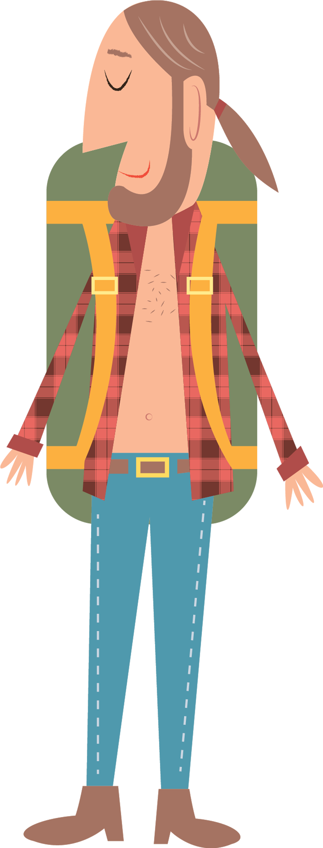 Backpacking Adventure Junky - Illustration (2739x3186), Png Download