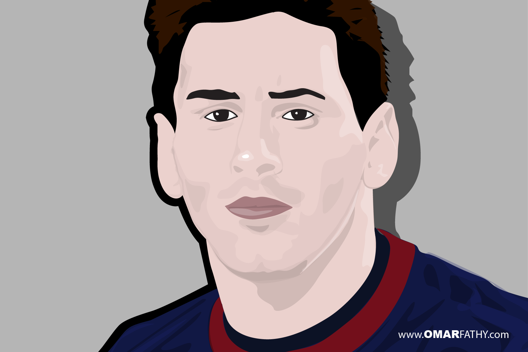 Messi Speed Illustration - Illustration (1772x1181), Png Download